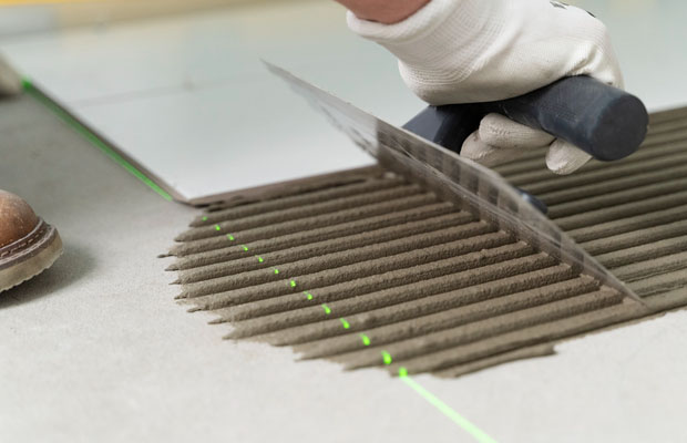 Laying Bathroom Tiles